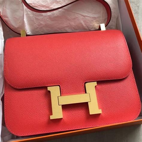 hermes rouge casaque purses